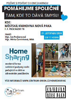 prednaska - Homesharing – pomhejme spolen tam, kde to dv smysl